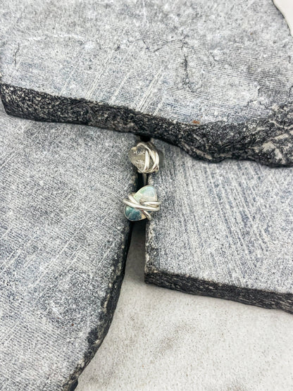Labradorite Stud Earrings, Minimalist, Post, Studs, Sterling Silver, Gemstone Jewelry