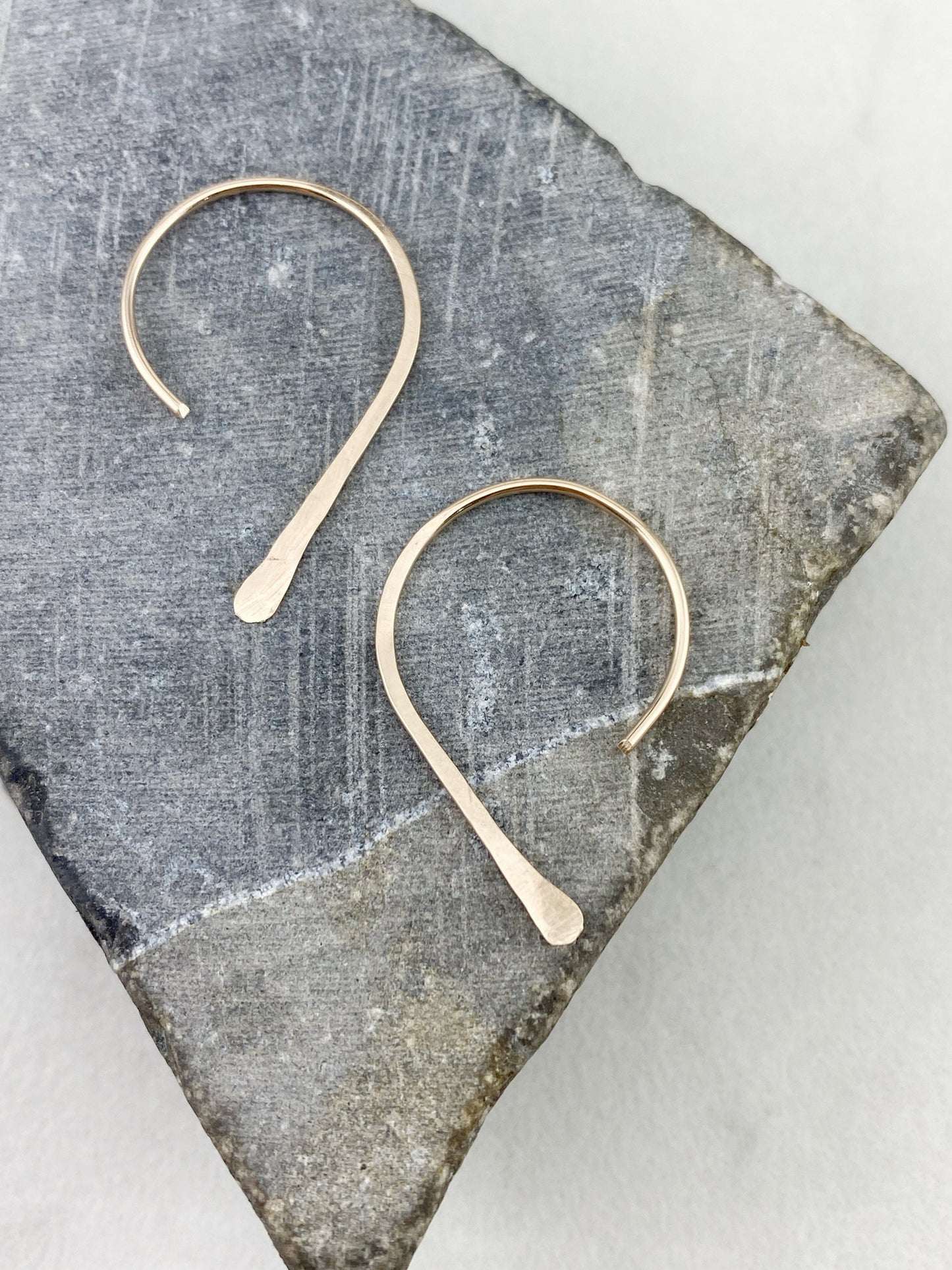Gold Open Hoops Earrings | Dainty Earrings | Boho Earrings | Gold Boho Hoops | Arch Hoops | Simple Earrings | Open Hoops | Minimalist Earrings
