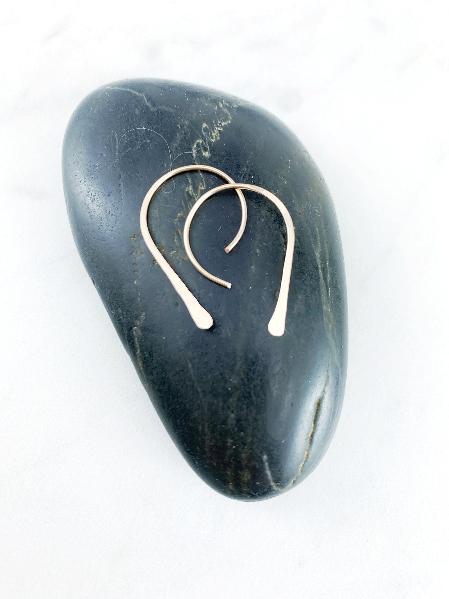 Gold Open Hoops Earrings | Dainty Earrings | Boho Earrings | Gold Boho Hoops | Arch Hoops | Simple Earrings | Open Hoops | Minimalist Earrings