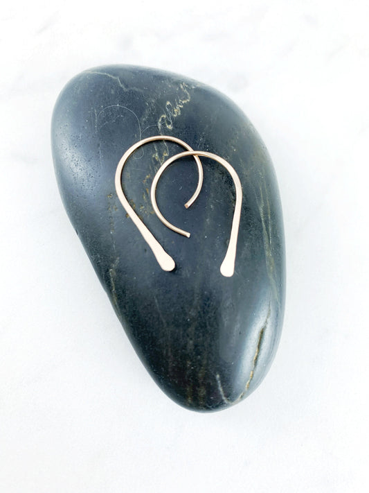 Gold Open Hoops Earrings | Dainty Earrings | Boho Earrings | Gold Boho Hoops | Arch Hoops | Simple Earrings | Open Hoops | Minimalist Earrings