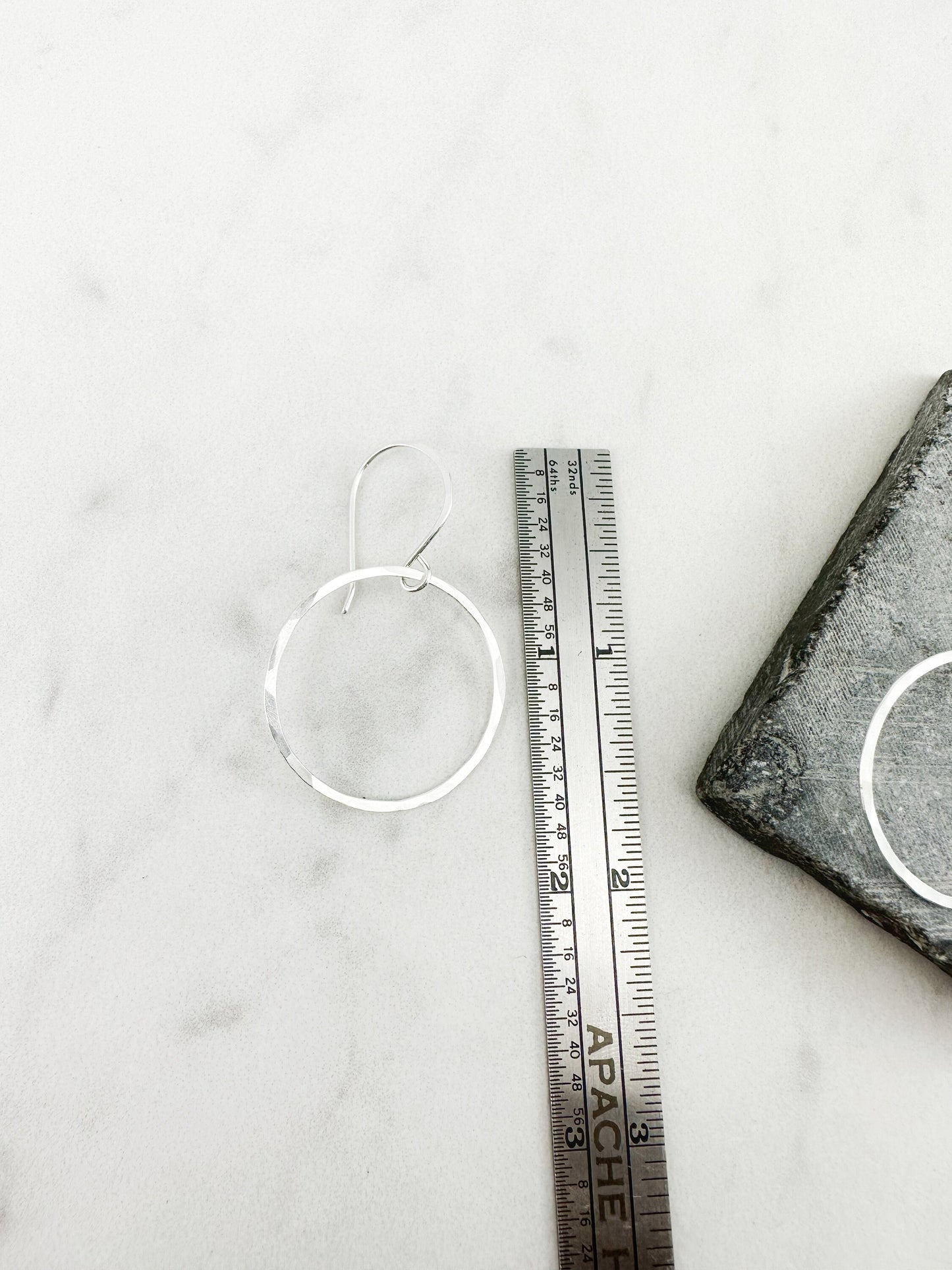 Sterling Silver Hoop Earrings, small silver hoops, hammered earrings, circle jewelry, karma rings, minimalist jewelry